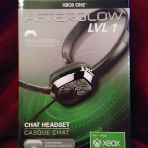 Xbox One Afterglow LVL 1 Chat Headset Wired Noise